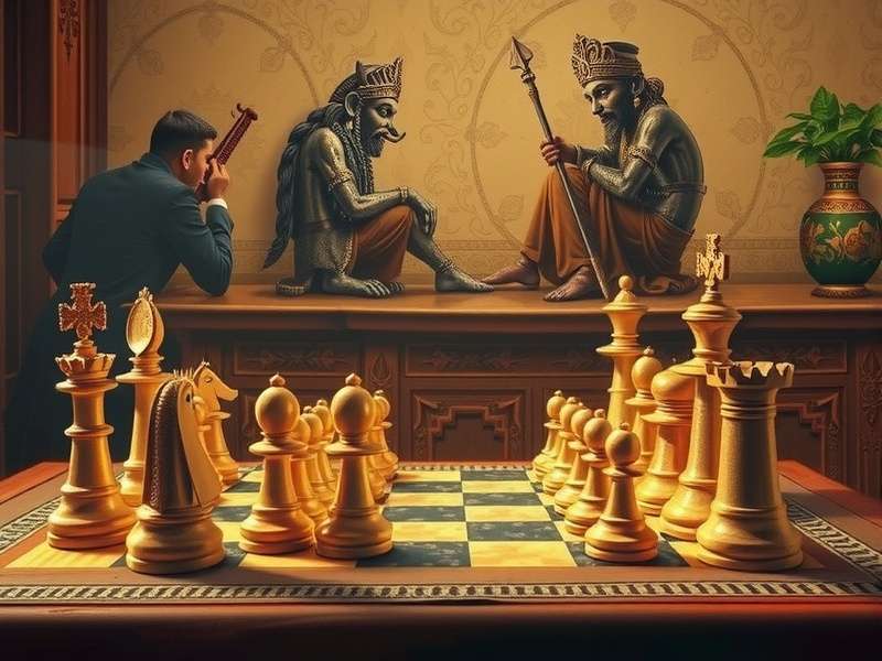 शतरंज बोर्ड के कोनों पर हाथी की सही स्थिति