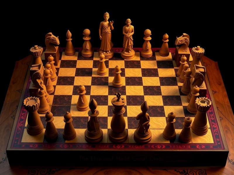 Chess.com पर कस्टम बोर्ड सेटअप का दृश्य
