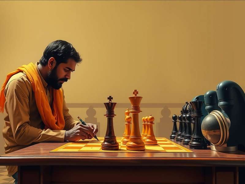 भारतीय युवा ऑनलाइन शतरंज खेलते हुए