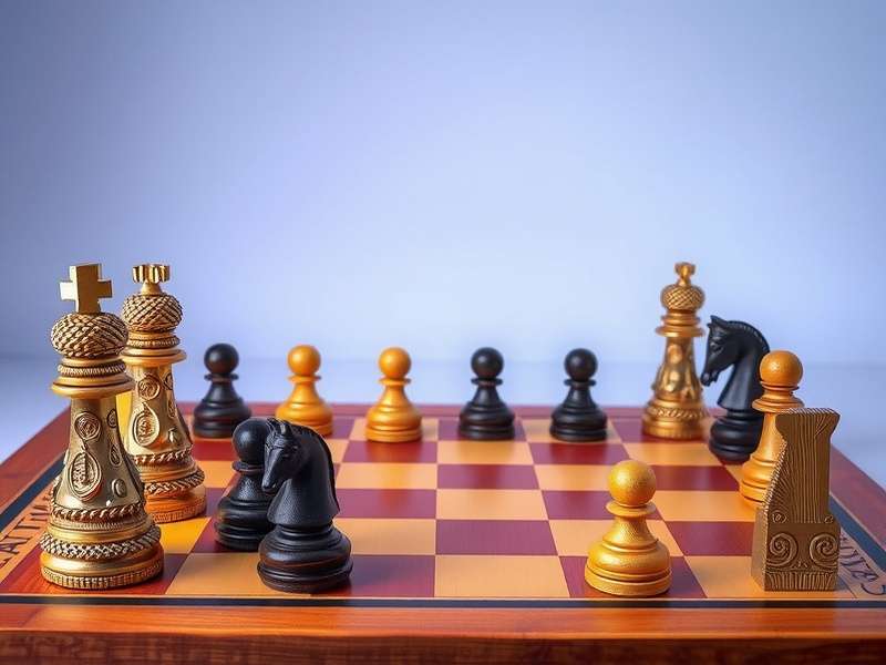 शतरंज बोर्ड सेटअप की चरणबद्ध इमेज