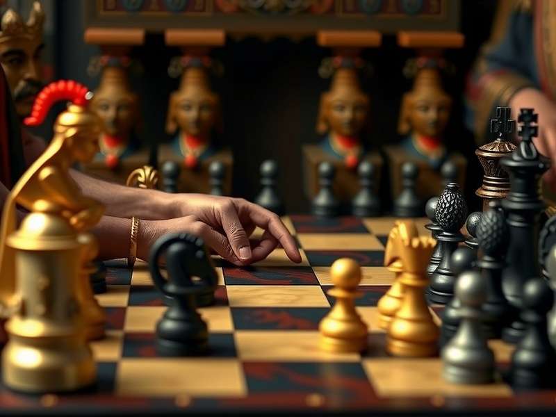 Chess Titans Game इंटरफ़ेस दिखाते हुए भारतीय खिलाड़ी