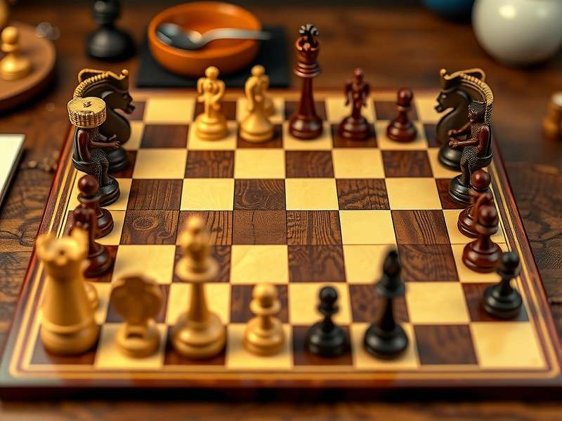 शतरंज बोर्ड का सही सेटअप दिखाती तस्वीर