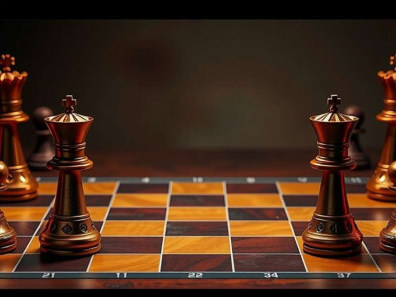 शतरंज बोर्ड पर रानी की सही प्रारंभिक स्थिति दर्शाती तस्वीर