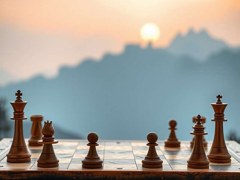 कंप्यूटर के खिलाफ शतरंज खेलते हुए व्यक्ति