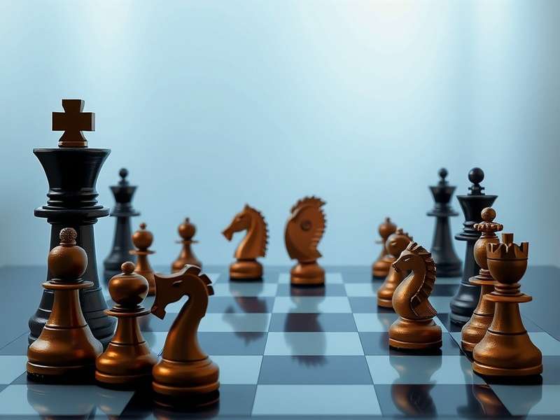 आधुनिक Chess Engine का चित्रण जो शतरंज की बिसात पर चाल सुझा रहा है