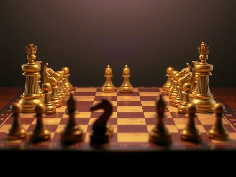 Chessboard showing a tactical sequence involving a fork and a pin