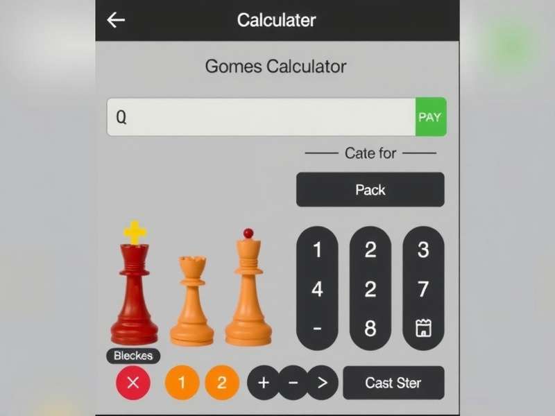 Chess Calculator interface showing position analysis and probability metrics