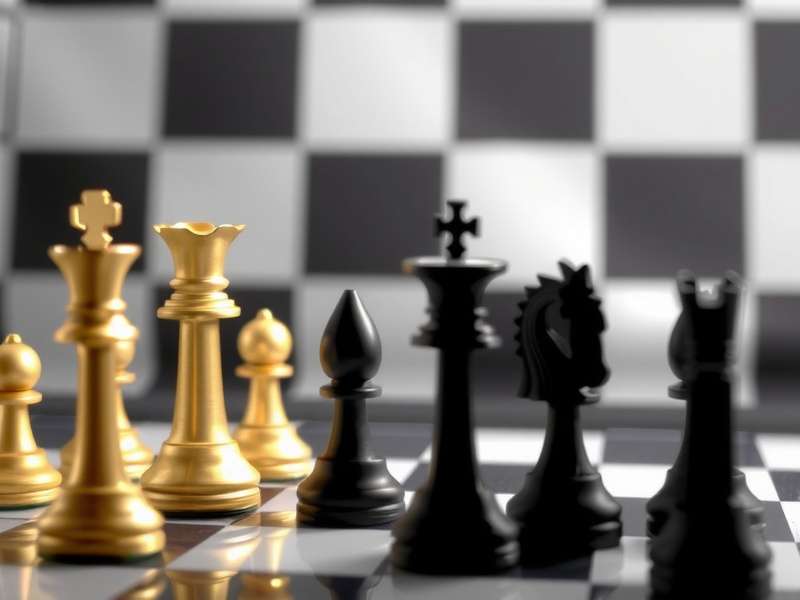 Standard chess board setup with all pieces