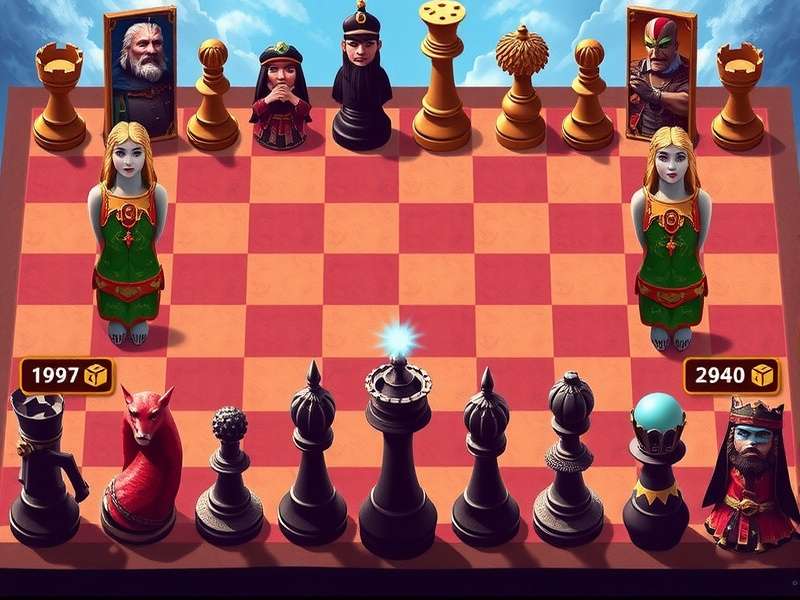 Person playing online chess against computer on a laptop