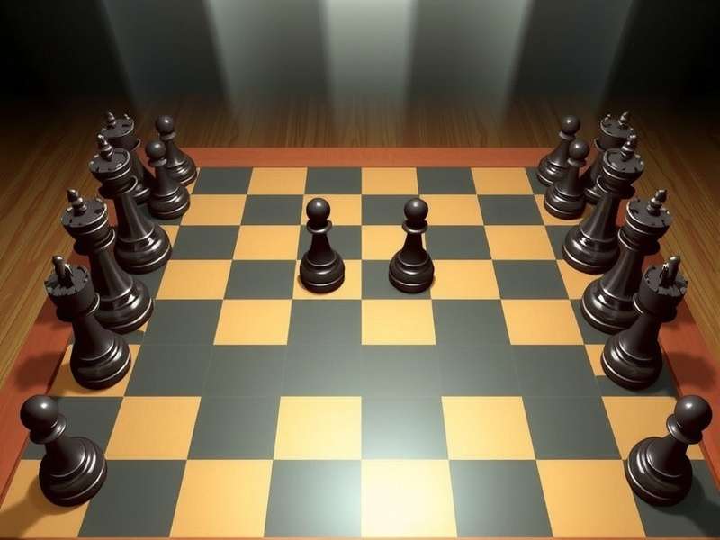 Chess player analyzing computer chess game on laptop