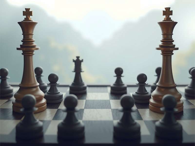 Person playing online chess on a laptop in a cozy Indian setting