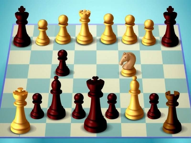 Chess pieces arranged in a mathematical pattern symbolizing strategy and logic