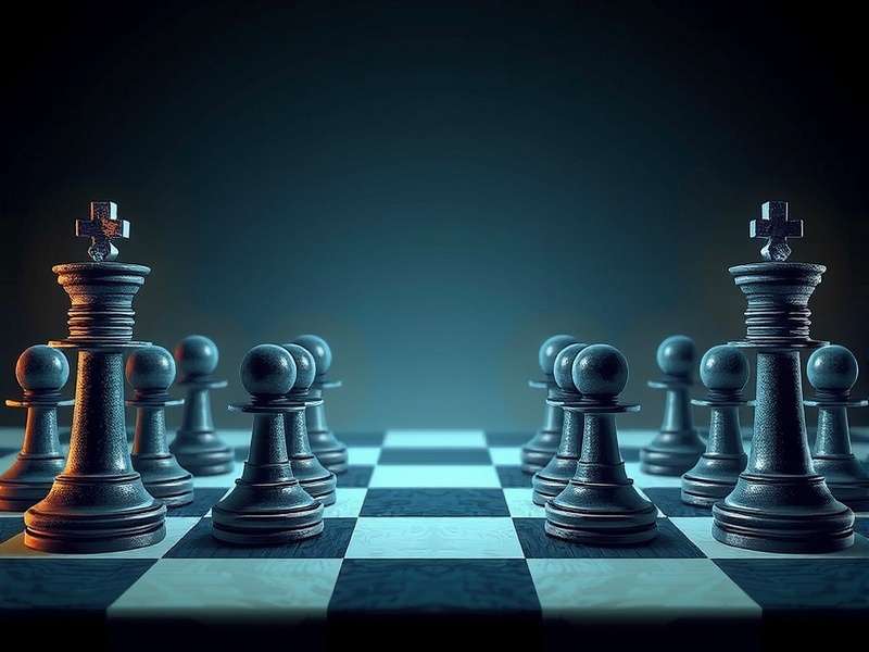 Detailed chess board analysis showing positional play strategies