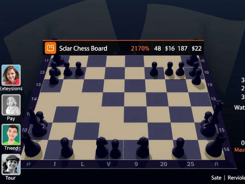 Correct chess board setup diagram showing piece placement