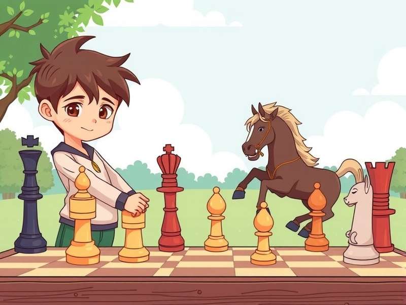 Chess Kid playing a tournament match in India