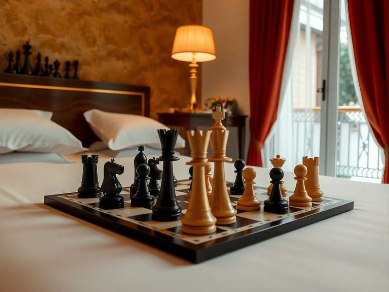 Chess Hotel – India's premier chess-themed luxury resort with grand chessboard courtyard and modern architecture