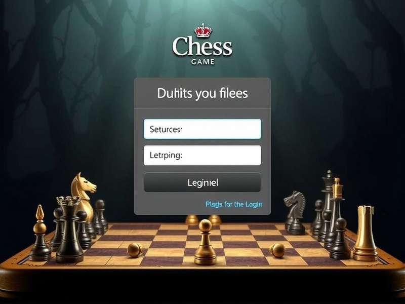 Indian chess player analyzing moves on chess.com login screen