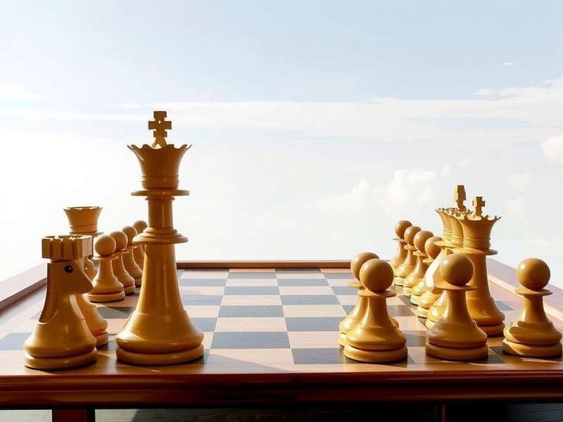 A beautifully crafted wooden chess set with Indian miniature pieces, representing the rich heritage of chess in India.