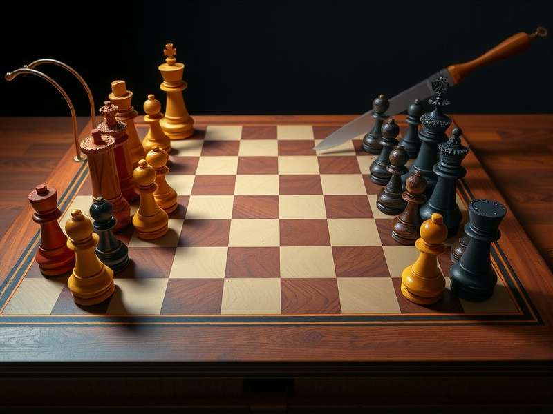 Correct Chess Board Setup — Proper orientation of chessboard with pieces arranged for the start of a game
